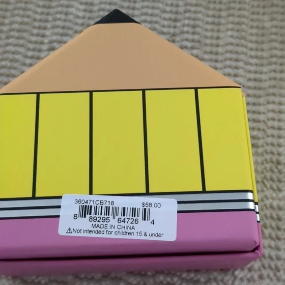 Betsey Johnson Hinged pencil bracelet Pink & Gold  New - Picture 8 of 8